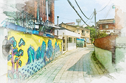 신풍동 벽화골목 관련 장소 그림